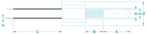 PANW NTC Thermistor Probe Detail
