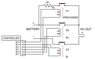 precharge circuitry battery operation timing diagram