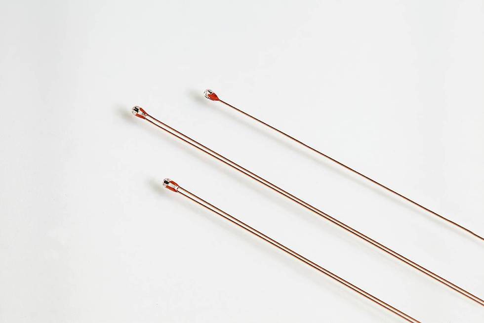 Glass encapsulated thermistors