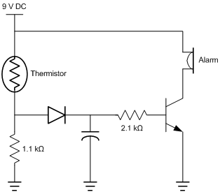 Fire alarm circuit schematic