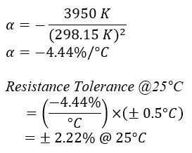 Temperature Coefficient Equation Example