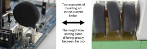 Mounting example for Inrush Current Limiter