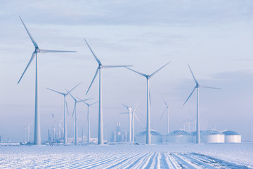 frozen blades make wind turbines inefficient and inoperable