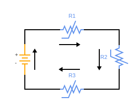 Figure 2 - In Series Circuit with Thermistors