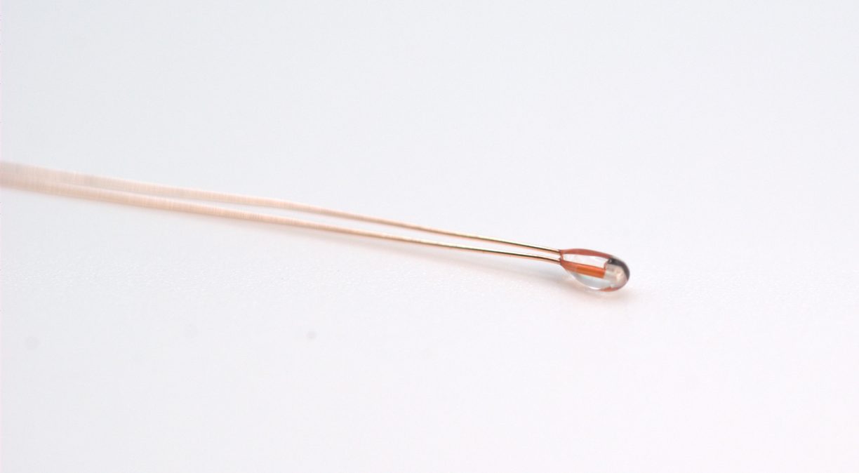 Ametherm's DG Glass Encapsulated NTC Thermistor for ThermiVolt NTC Probe